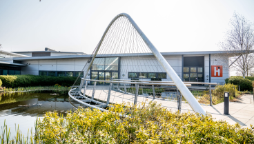 Hethel Engineering Centre Exterior Shot Looking Over Lake