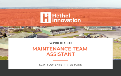 We’re Hiring! ‘Maintenance Team Assistant’ at Scottow Enterprise Park